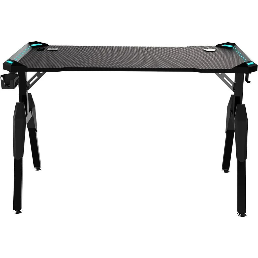 Комп'ютерний ігровий стіл GT Racer T-1444 Black [125870] - фото 3