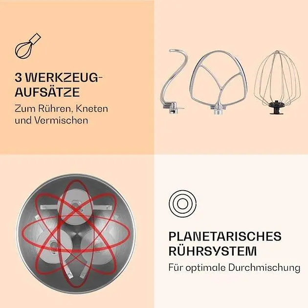 Кухонный комбайн 3в1 Klarstein Renata (10040500) - фото 3