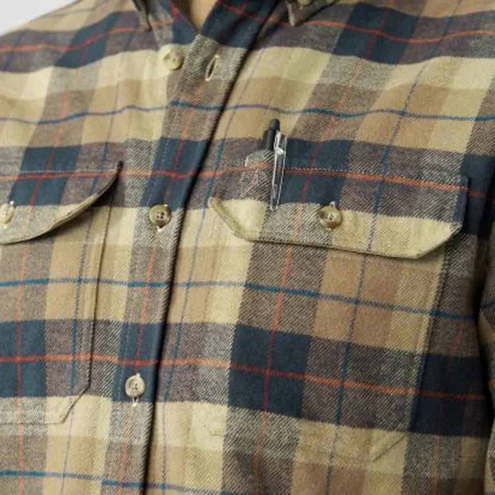 Сорочка Fjallraven Singi Heavy Flannel Shirt XL Dark navy/buckwheat brown - фото 5