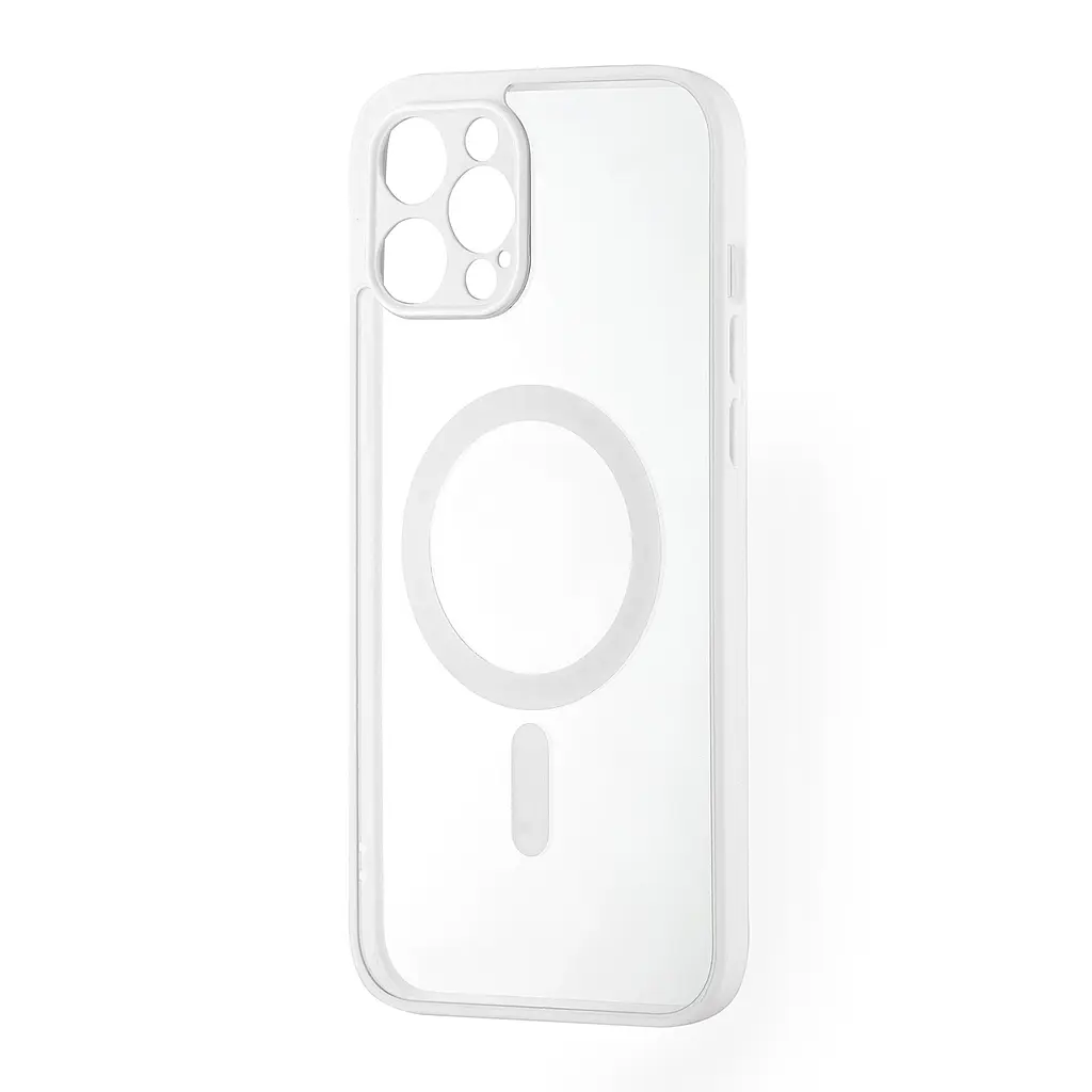 Чохол Color Edge with MagSafe (Protected Camera) iPhone 12 Pro Max White