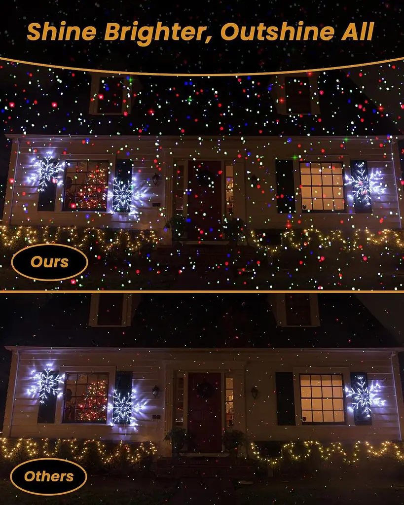 Уличные светодиодные лазерные гирлянды Enjoyedled Christmas Laser Lights, RGB - фото 4