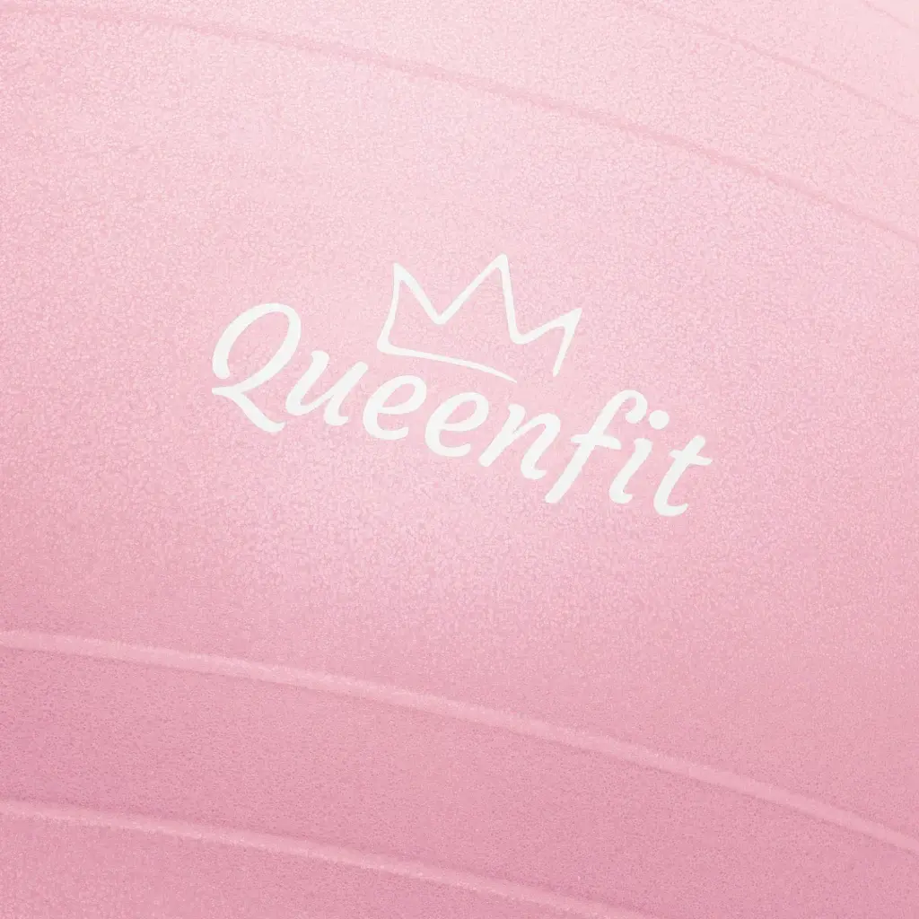 Фитбол Queenfit с насосом 65 см светло-розовый - фото 3