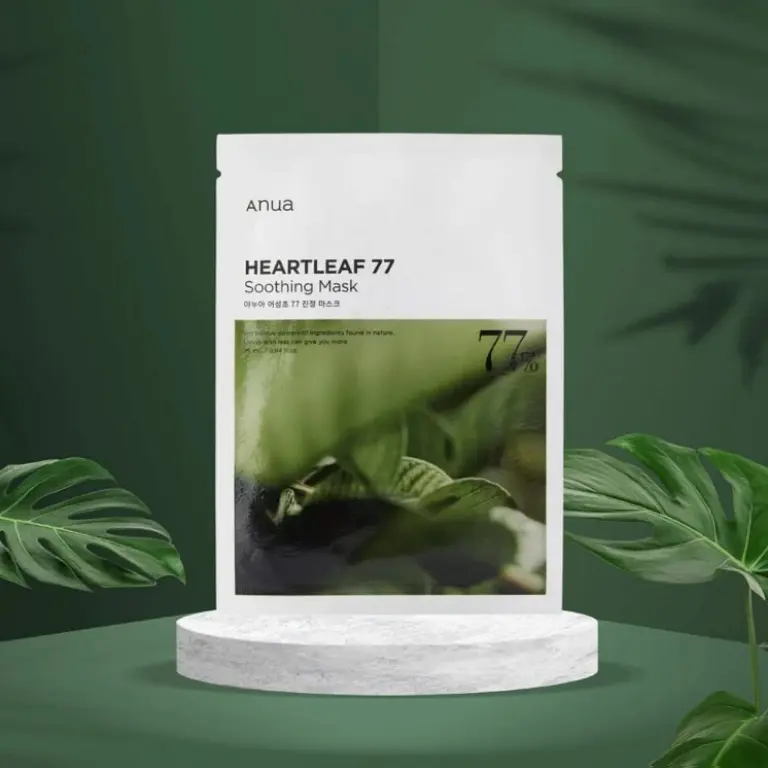 Зволожувальна і заспокійлива тканинна маска з екстрактом хауттюйнії Heartleaf 77% Soothing Sheet Mask Anua 25 мл - фото 2
