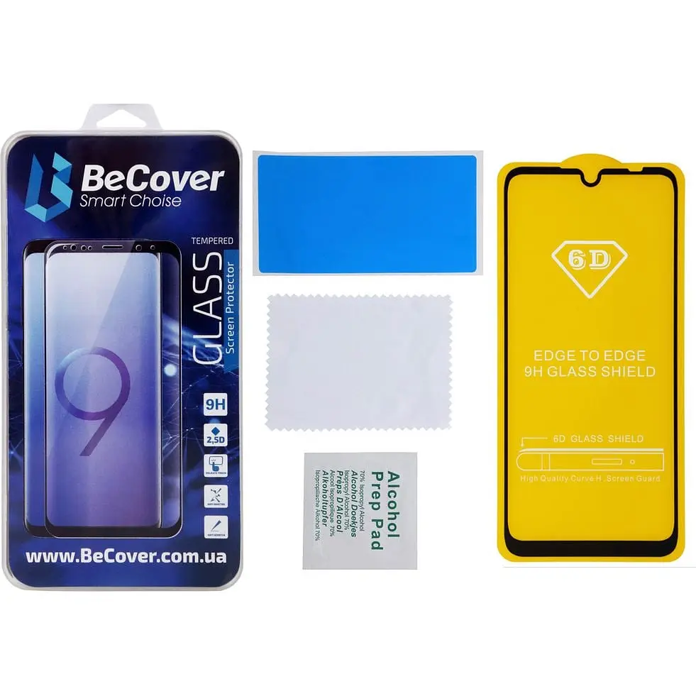 Защитное стекло BeCover Premium для Xiaomi Redmi Note 7 Black (703190) - фото 4
