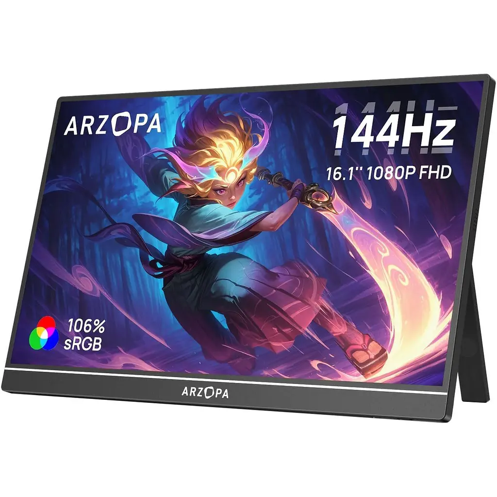 Портативний монітор Arzopa 16.1" Z1FC Black EU [157149] - фото 2