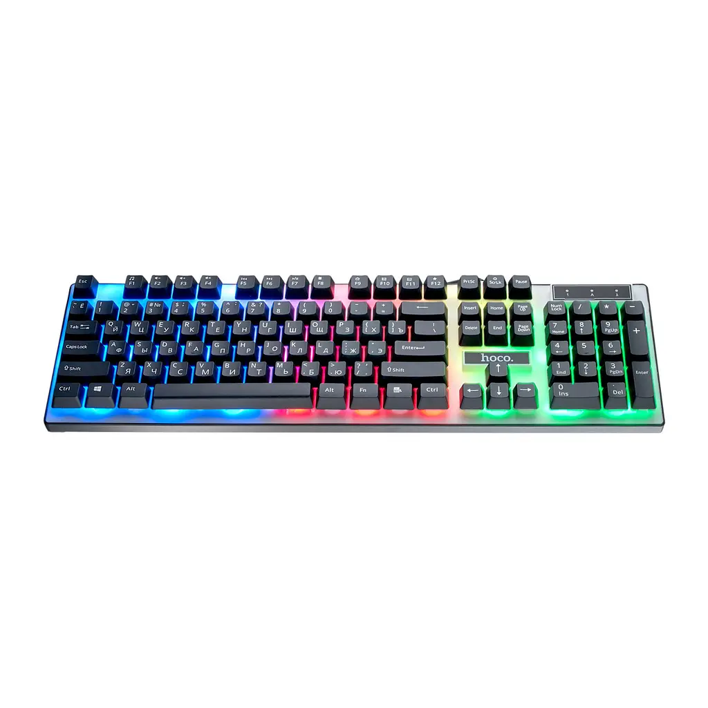 Клавіатура і миша Hoco GM18 Luminous gaming keyboard and mouse set ( Russian version ) - фото 3
