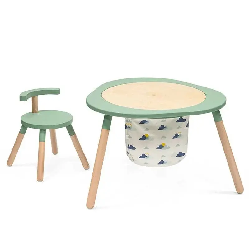 Контейнер бавовняний для іграшок Stokke MuTable V2 бежевий з синім (627201) - фото 6