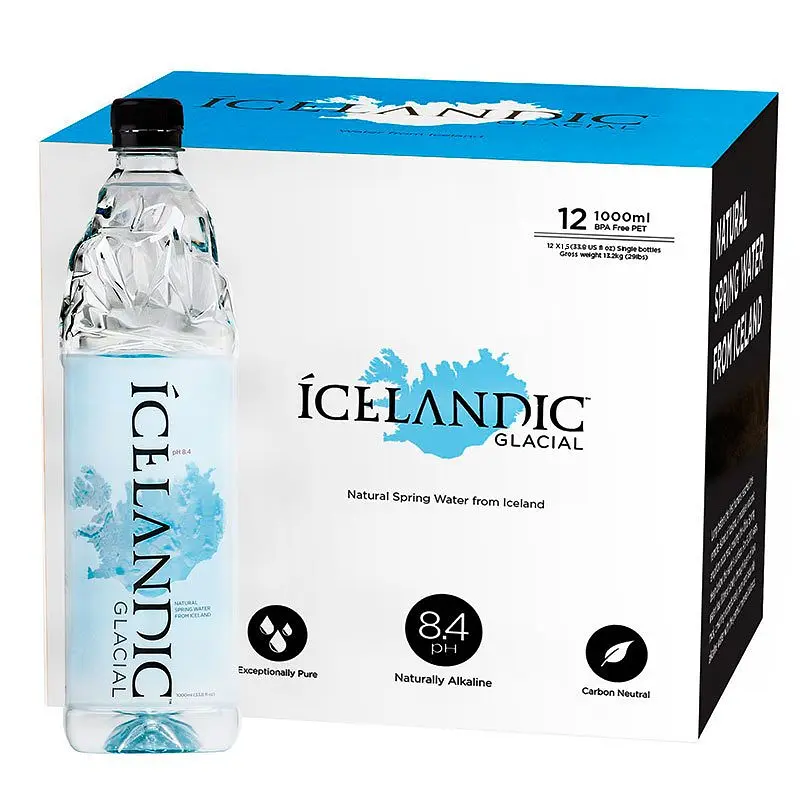 Icelandic Glacial, 1,5 л, упаковка 12 шт., Айсландік Глесіал, Вода мінеральна негазована, ПЕТ - фото 2