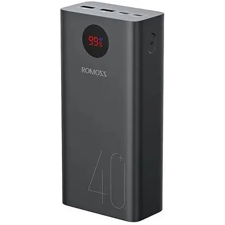 АКБ внешний портативный Romoss PEA40 40000mAh 18W (PEA40-112-2A45) черный - фото 2
