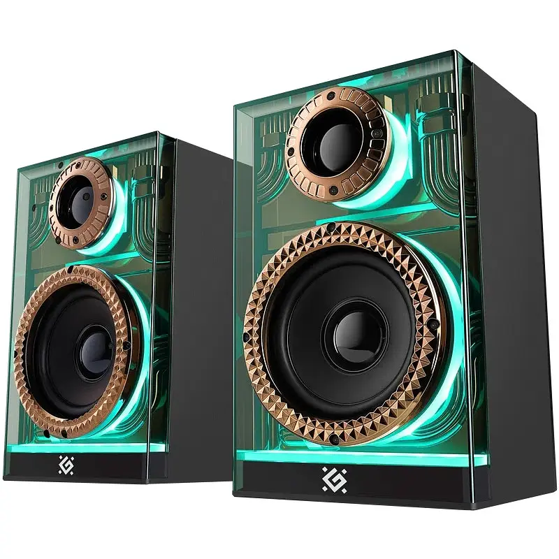 Акустична система 2.0 Defender Futuro, 20Вт Bluetooth/USB/TF/AUX, LED, чорна - фото 2