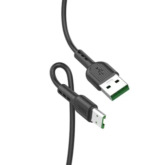 Кабель Hoco X33 Micro 4A Surge flash charging data cable Black - фото 2