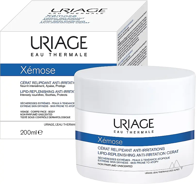 Ліпідовідновлюючий насичений крем Uriage Xemose Cerat проти подразнень 200 мл - фото 2