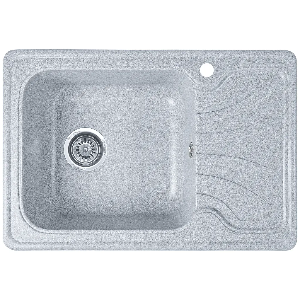 Мойка кухонная Valetti 10N гранитная 640х445 мм серая - фото 2