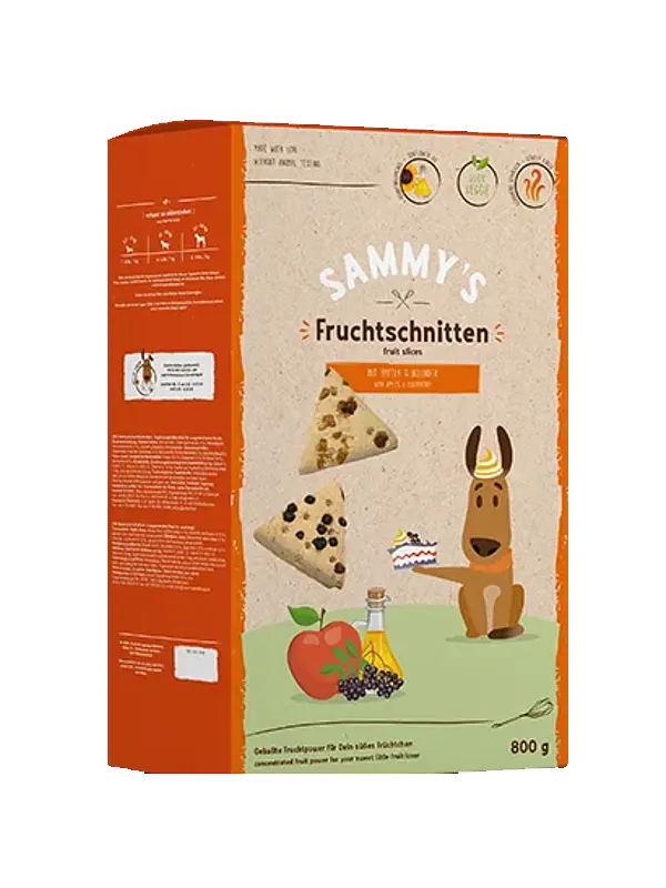 Ласощі Bosch Petfood Sammy's фруктові слайси для собак, 0,8 кг