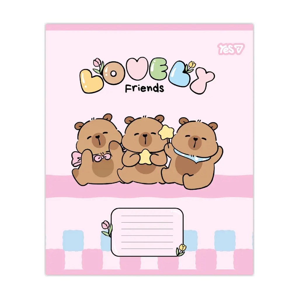 Зошит Yes Lovely Friends А5 12 аркушів коса лінія (768644), в асортименті - фото 5
