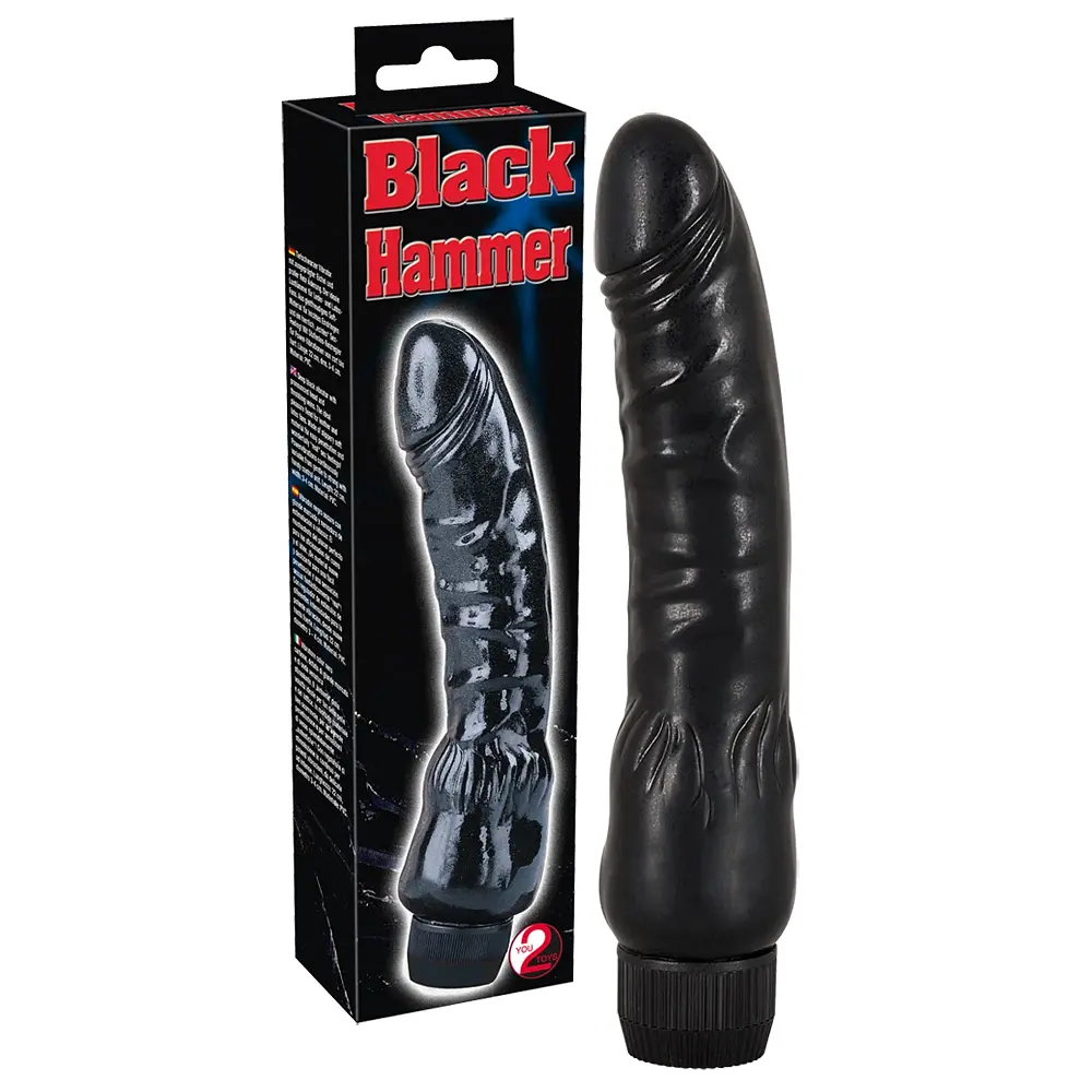 Вібратор You2Toys Black Hammer 22 см чорний - фото 5