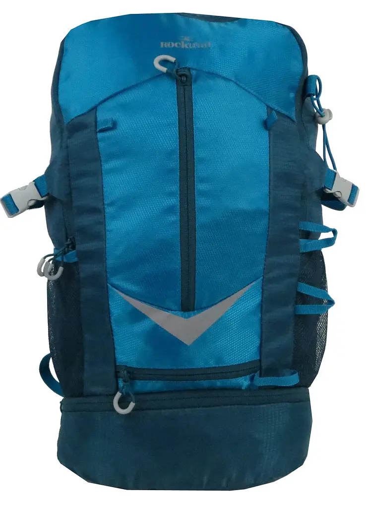 Місткий спортивний рюкзак з дощовиком Rocktrail IAN389063 30L Блакитний - фото 2