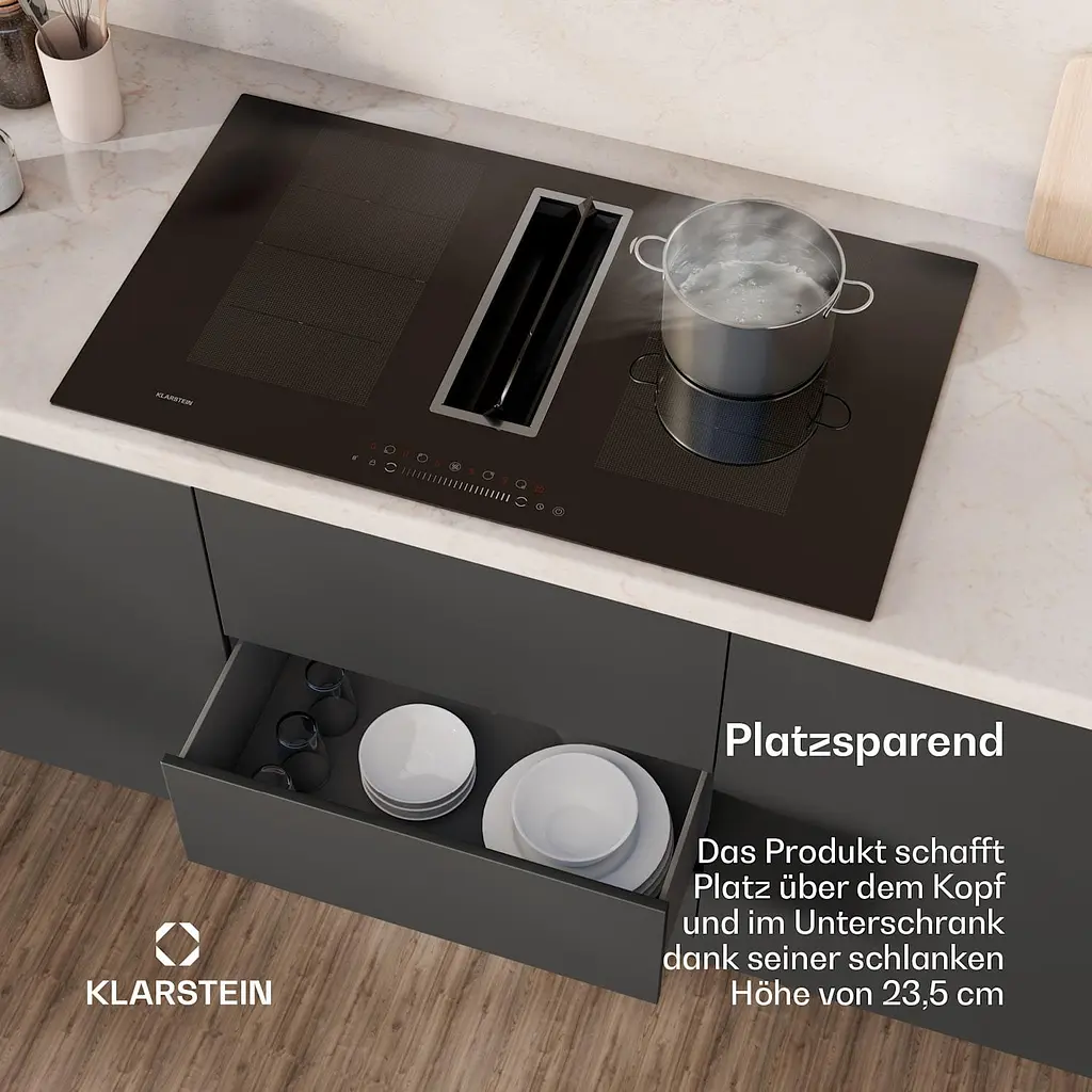 Індукційна плита з витяжкою Klarstein Chef-Fusion DownAir System (10045558) - фото 5