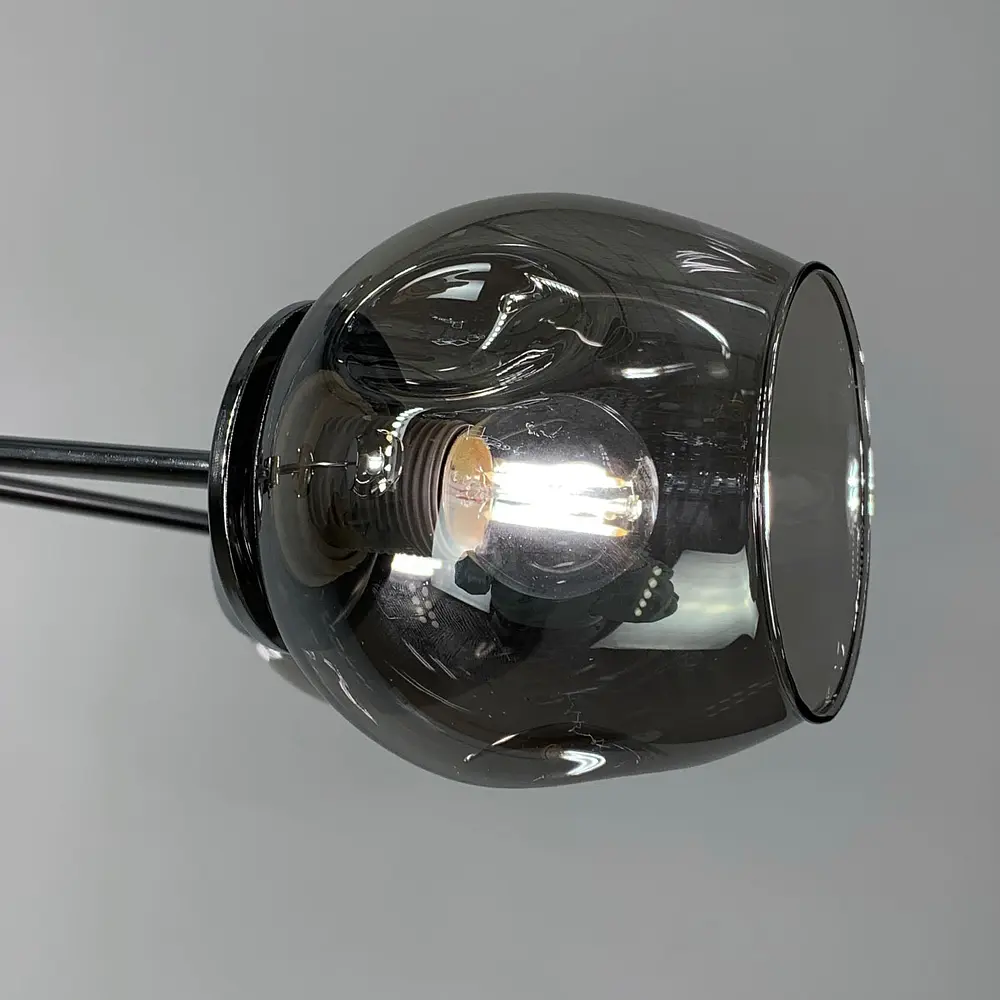 Современная потолочная люстра в хроме на 5 плафонов Line.F 91069/5 CR - фото 5