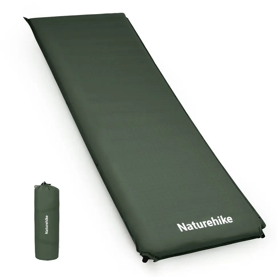 Килимок самонадувний Naturehike (CNK2450WS020) 10 см - одномісний - темно-зелений - фото 2