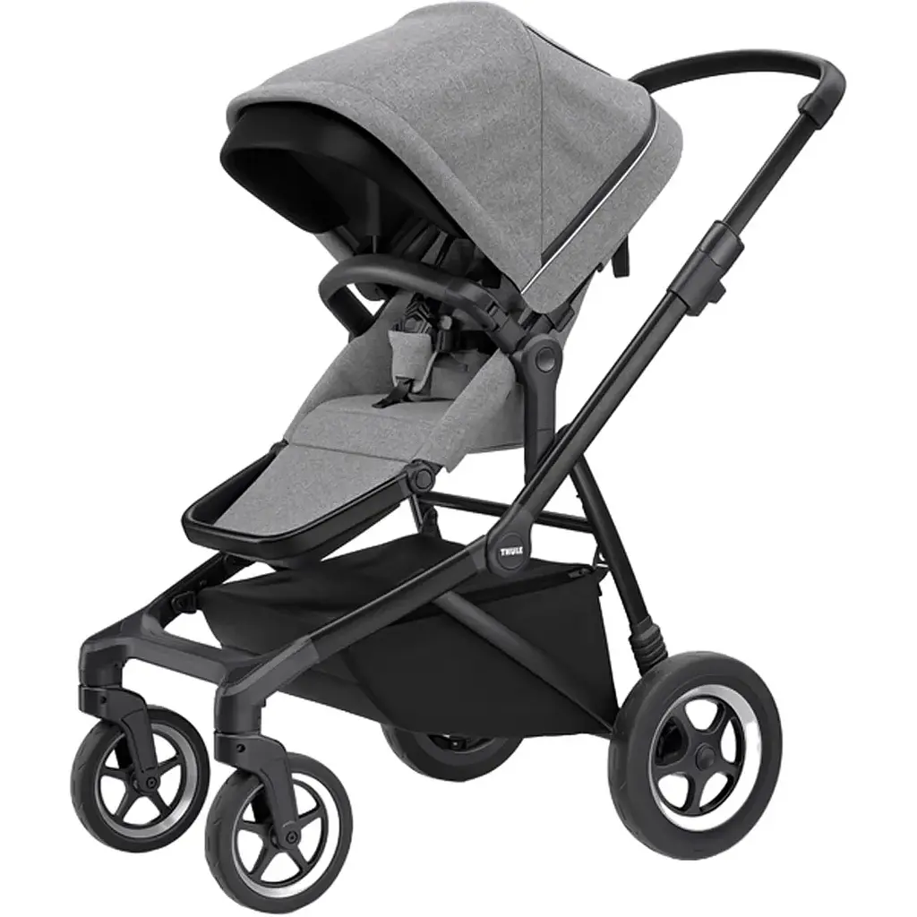 Детская коляска Thule Sleek Black/Grey Melange [11000023] [107636] - фото 2