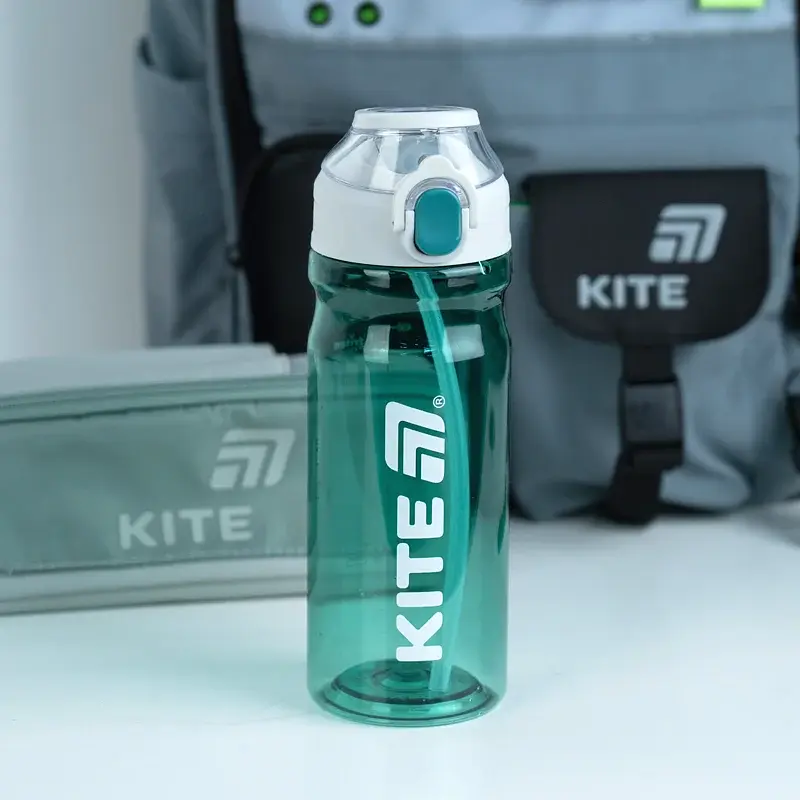 Пляшка для води Kite 630 мл зелено-сіра (K26-1315-1) - фото 6