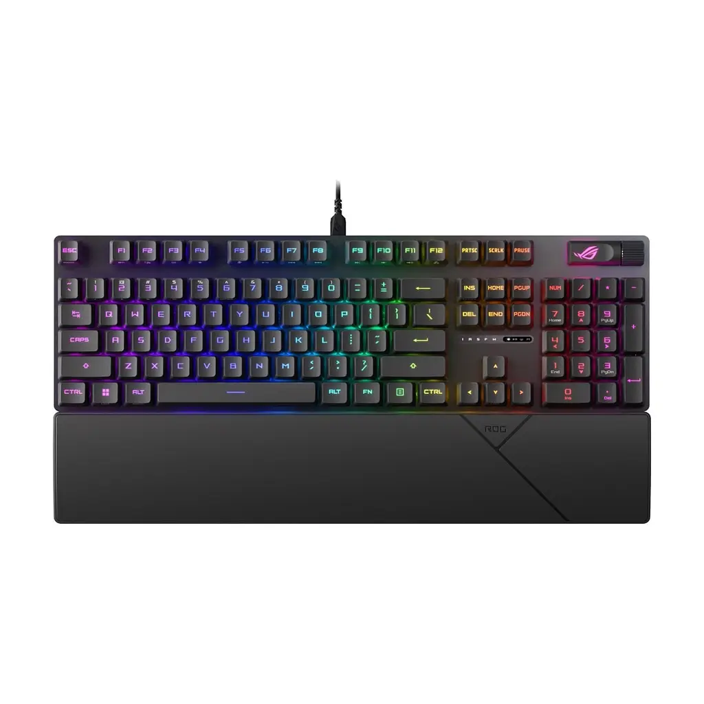 Клавіатура ASUS ROG Strix Scope II RX Red ABS UA USB Black (90MP0350-BKMA00)
