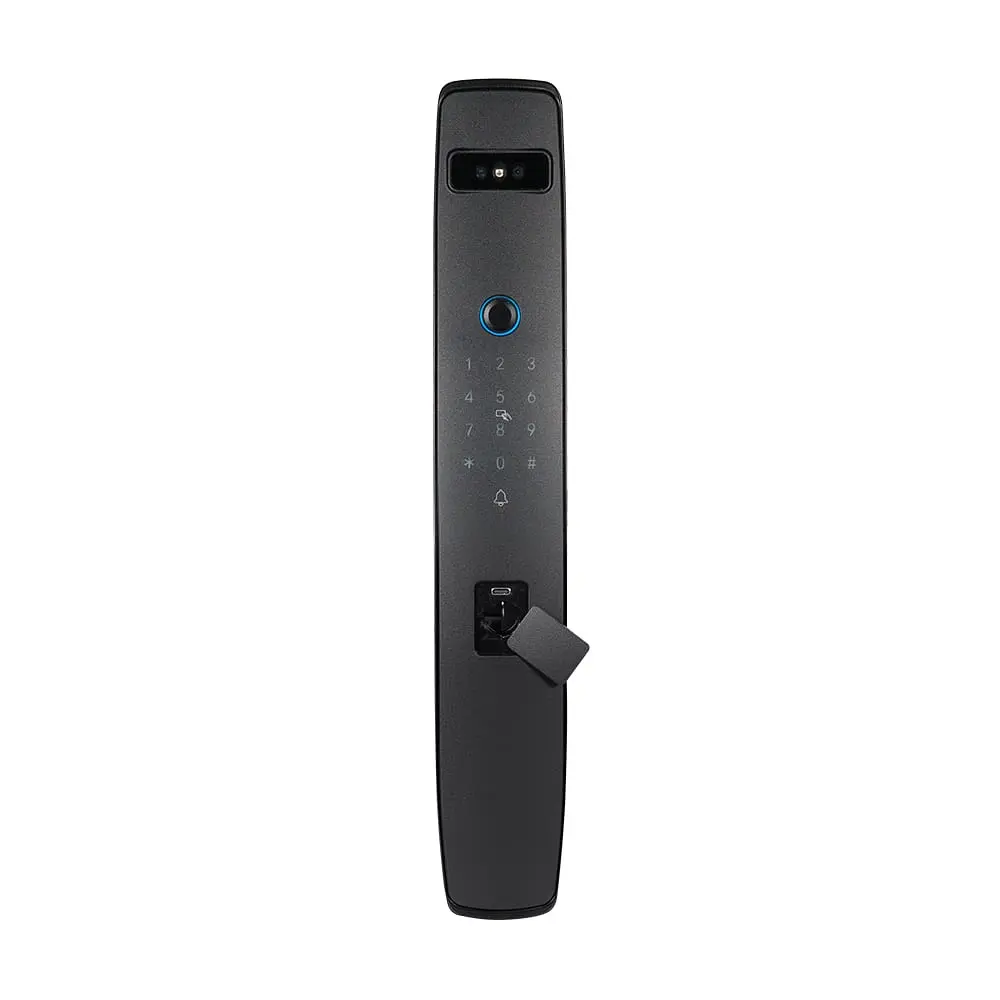 Замок біометричний автономний Trinix TRL-8803BTV Black L/R з Bluetooth та Wi-Fi, розпізнаванням облич, долоней, зчитувачем відбитків пальців і карт Mifare (65-00086) - фото 8