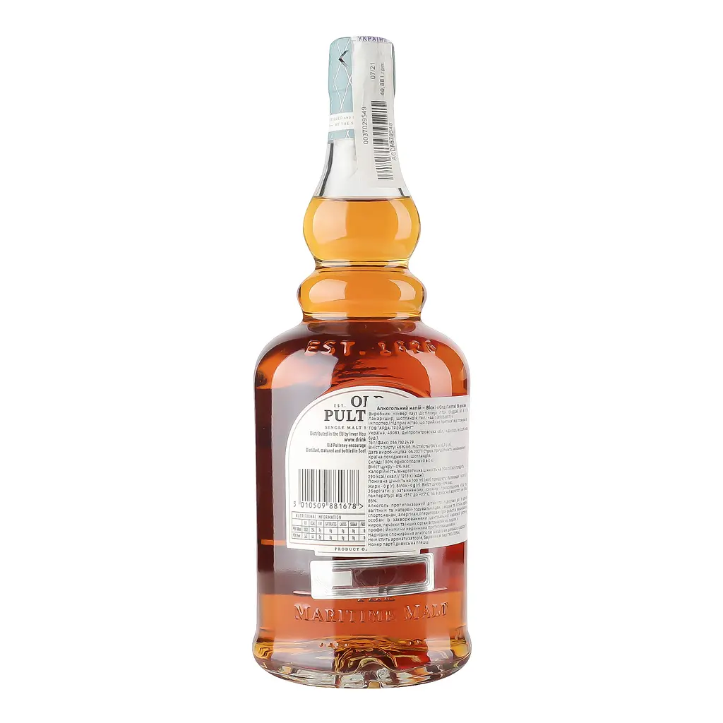 Виски Old Pulteney 15 yo, подарочная упаковка, 46%, 0,7 л - фото 3