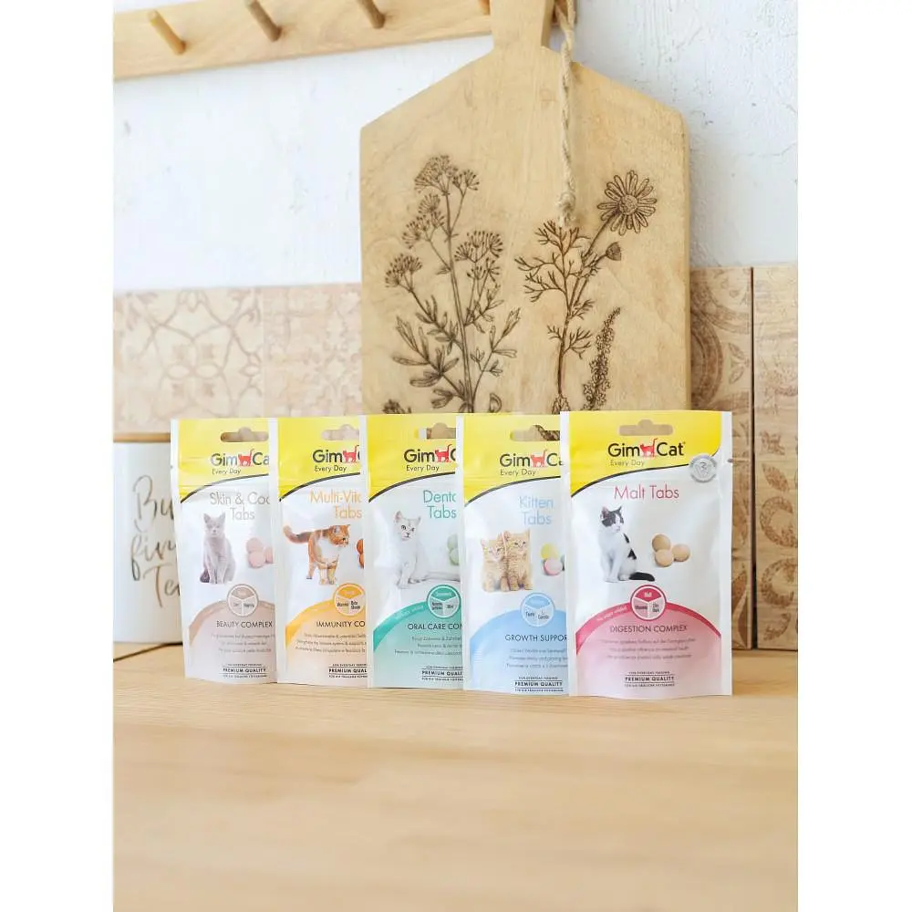 Ласощі для котів GimCat Skin & Coat Tabs 40 г (для шкіри та шерсті) - фото 6