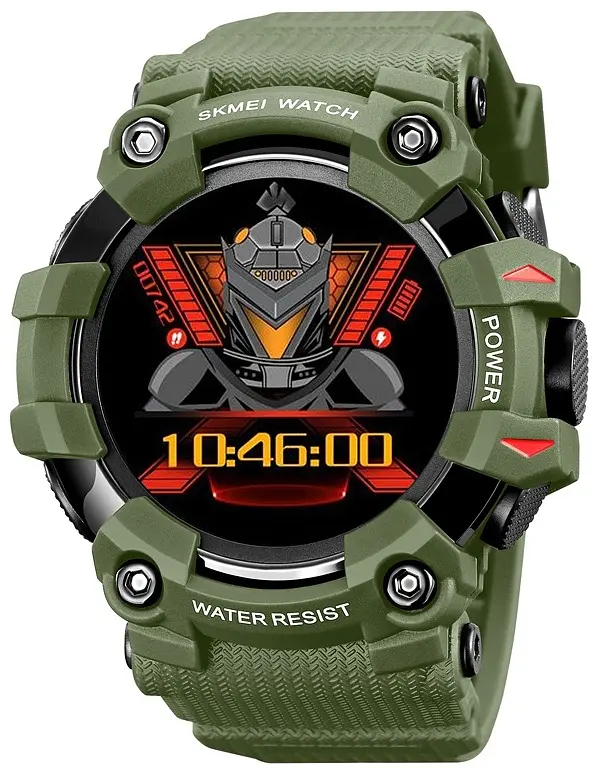 Смарт-часы Skmei S231 силиконовый ремешок Army Green (16695) - фото 4