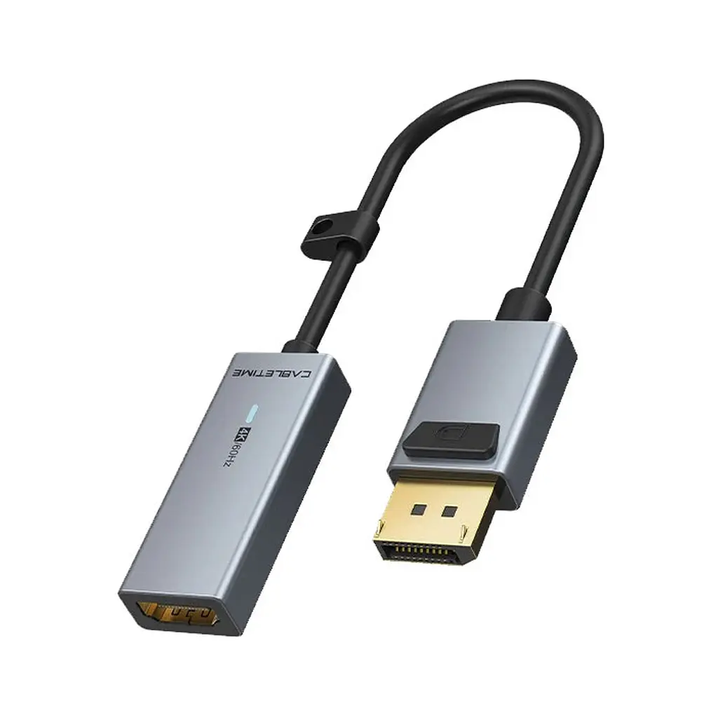 Перехідник Cabletime DisplayPort M to HDMI F 4K60Hz 0.2 m (CA915354)