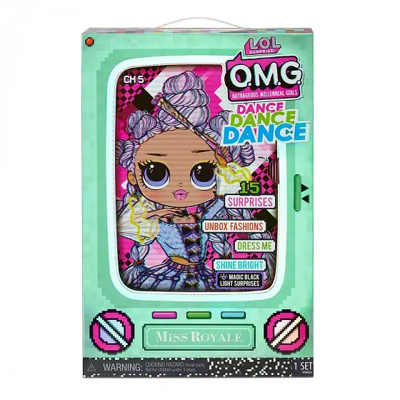 Игровой набор с куклой L.O.L. Surprise O.M.G. Dance Мисс Роял (117872) - фото 4