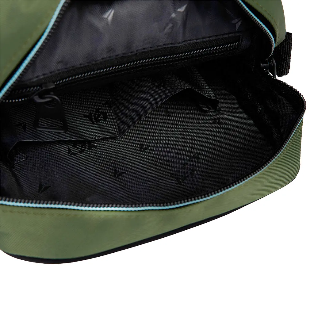 Сумка через плече YES CB-2 Urban Style 20х17х6 см Чорно-зелений (550068) - фото 7