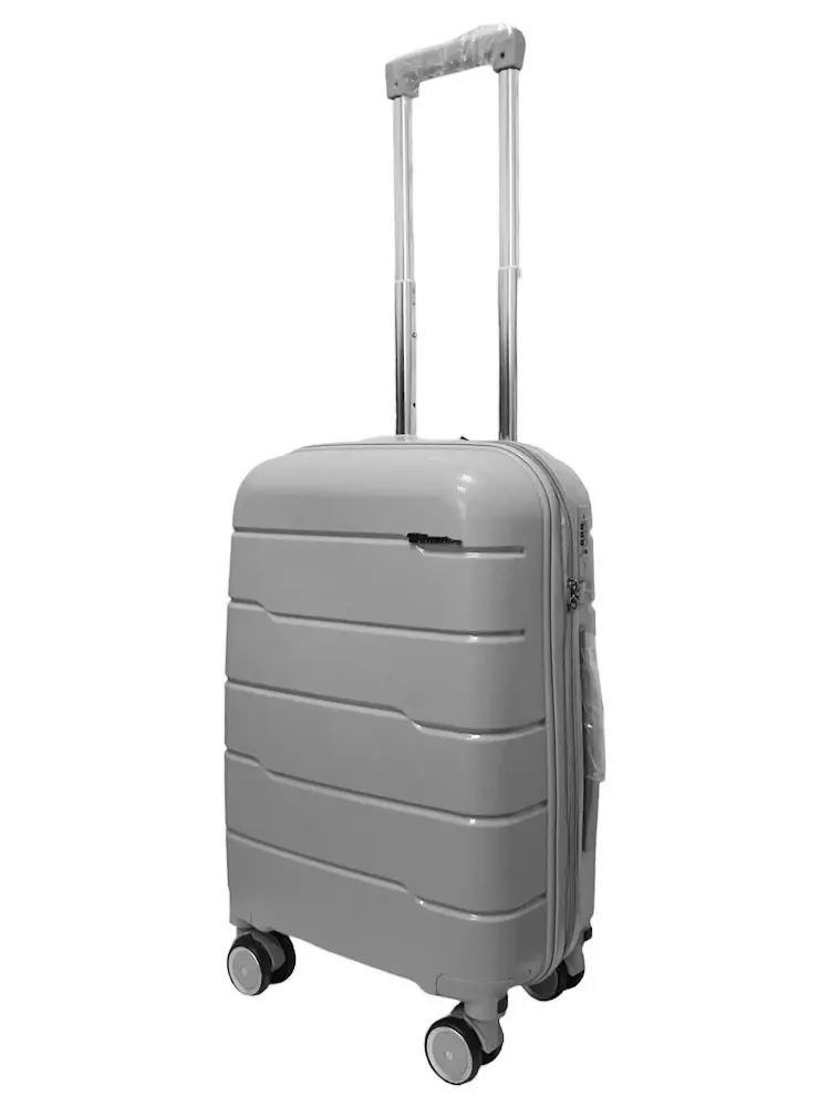Валіза міні XS+ з поліпропілену Milano bag 0305 40л Срібна - фото 2
