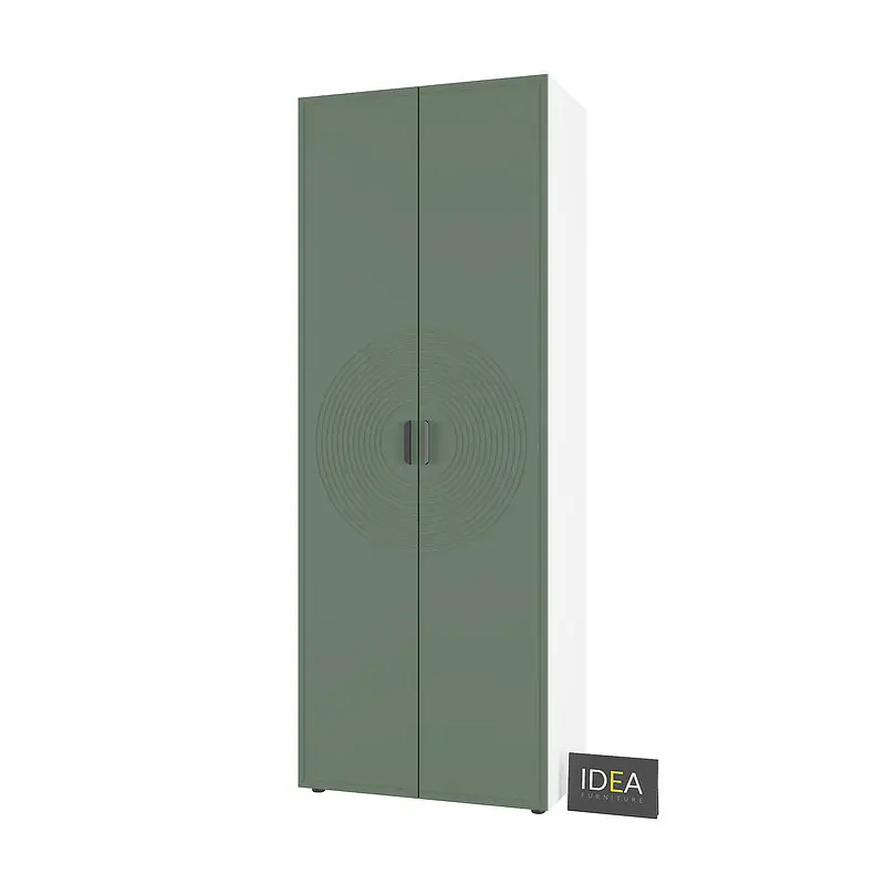 Шафа для одягу з полицями С-9.3 Білий/Камуфляж Idea - фото 3
