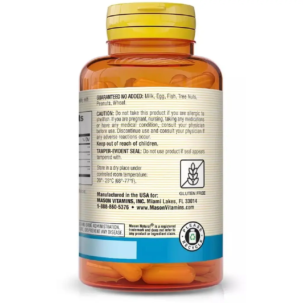 Глюкозамін, хондроїтин з колагеном та гіалуроновою кислотою Mason Natural 90 капсул - фото 3
