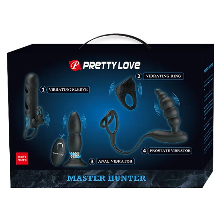 Набор секс игрушек Pretty Love Master Hunter 4 шт. черный - фото 2