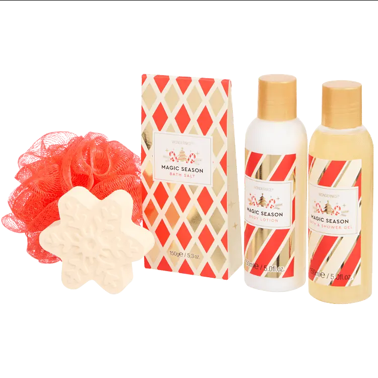 Набор подарков Новогодние санки Wondernice Magic Season Bath Salt - фото 2