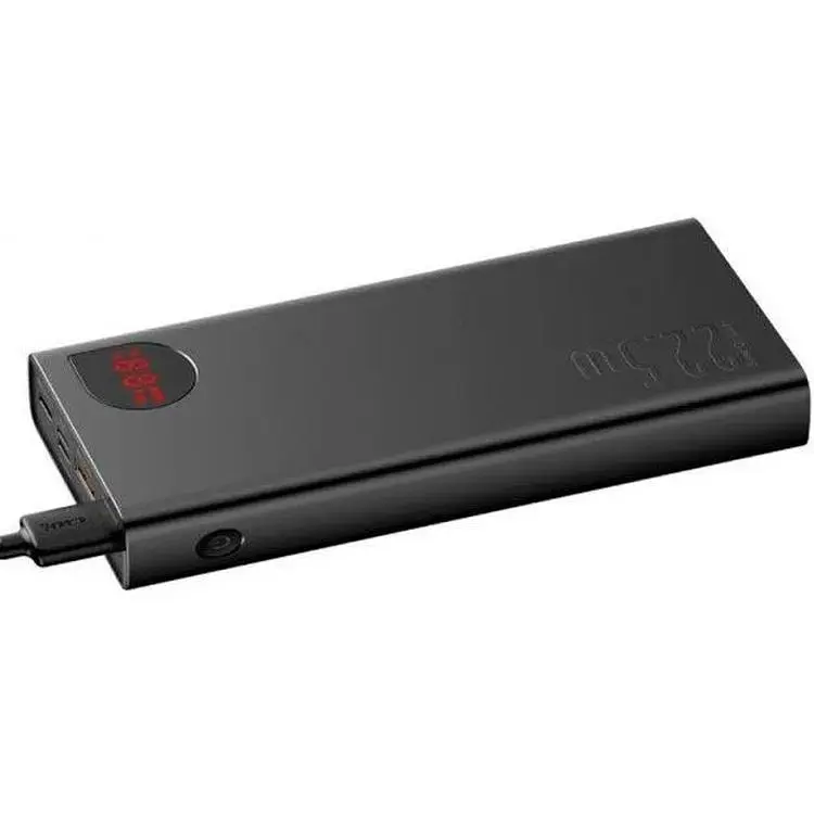 Портативная батарея Baseus Adaman Metal Digital Display 10000 mAh 22.5W QC 3.0 PPIMDA-B0A Black - фото 4
