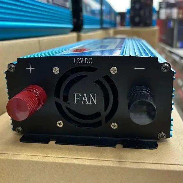 Преобразователь постоянного тока Power Inverter Wimpex авто инвертор 12В-220В WX-2510 2500W Синий - фото 5