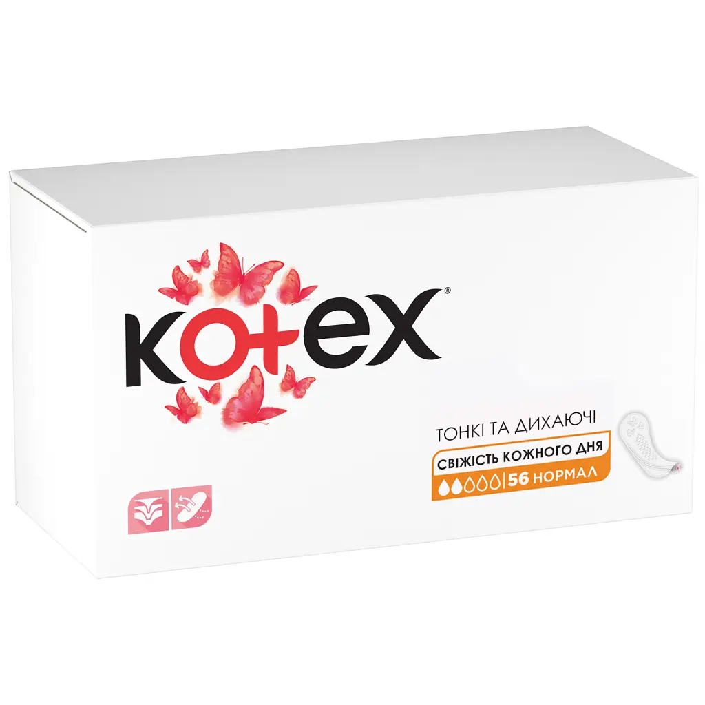 Щоденні прокладки Kotex Normal 56 шт. (5029053548289/5029053548050) - фото 3