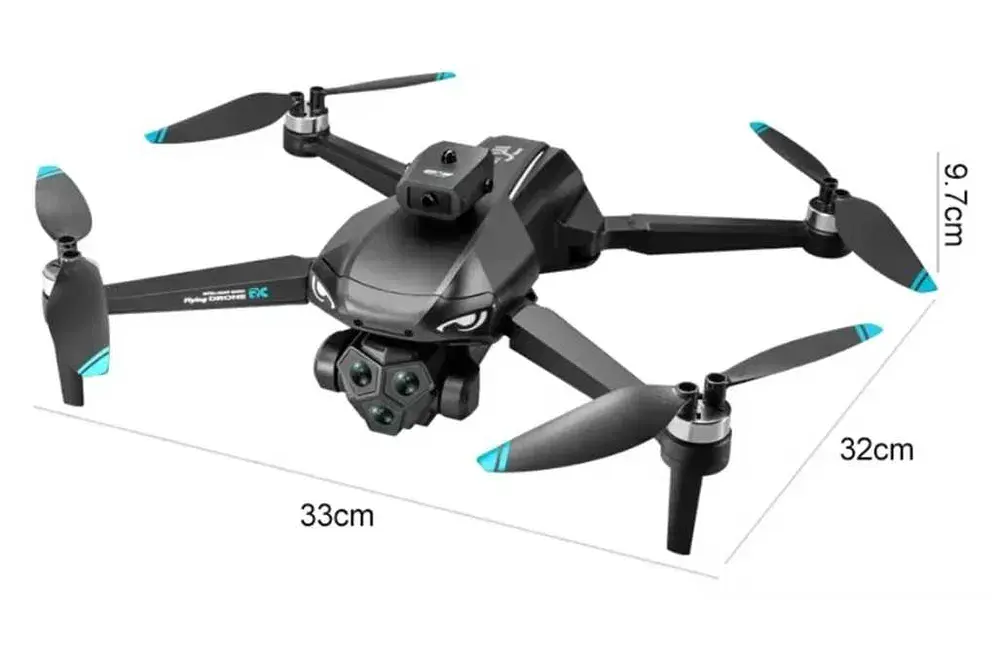 Квадрокоптер дрон M33 6K Pro RC с широкоугольной тройной камерой - фото 6