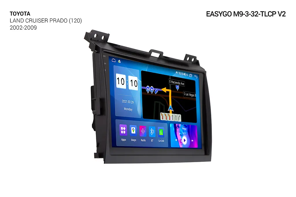 Штатна автомагнітола EasyGo M9-3-32-TLPC v2 Toyota Land Cruiser Prado (120) 2002-2009 - фото 3