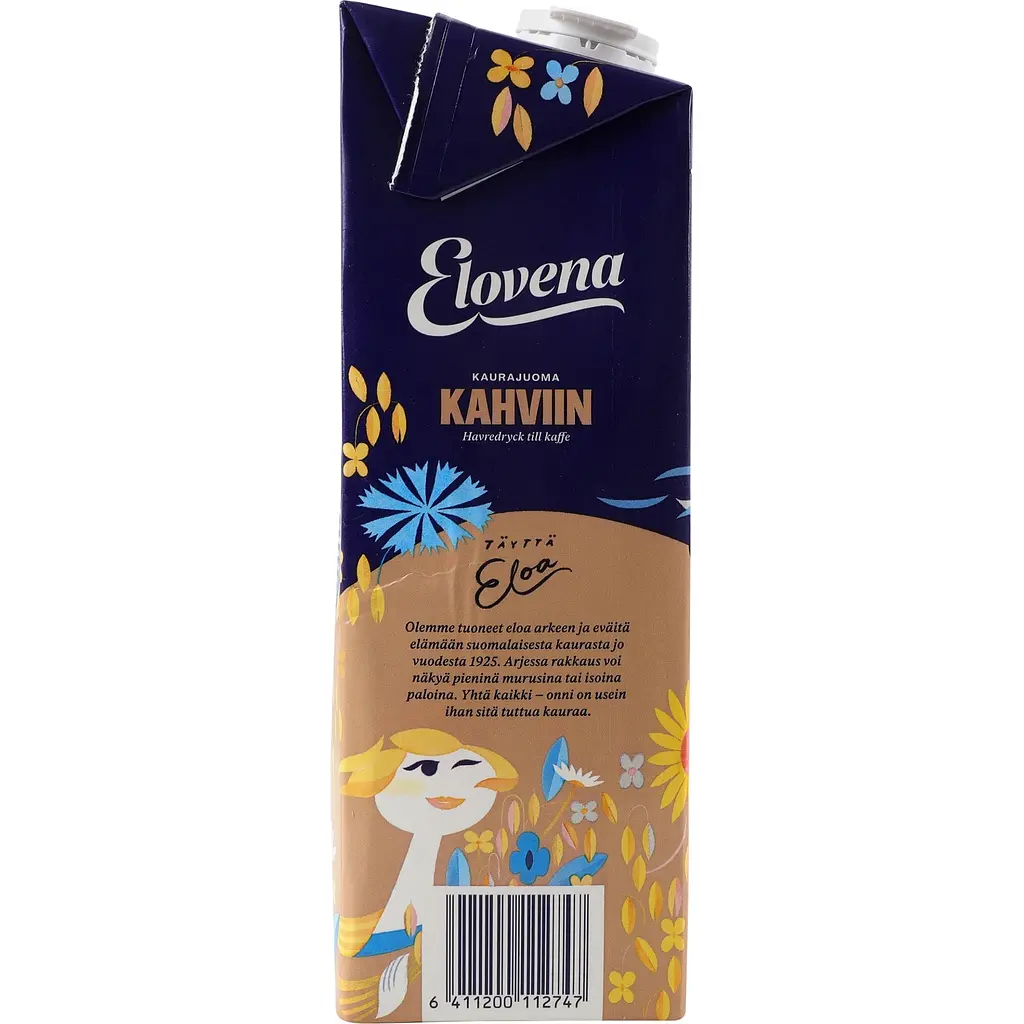 Вівсяне молоко Barista до кави Elovena без глютену, без лактози 1 л - фото 3