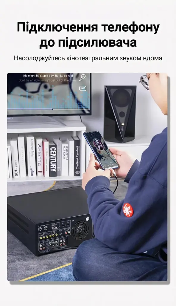 Перехідник Vention Audio Type-C М - 2RCA F 0,5м чорний (BGVHD) - фото 4