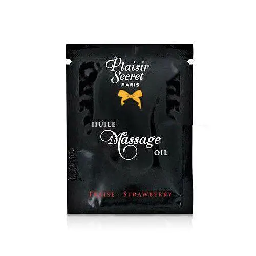 Пробник масажної олії Plaisirs Secrets Strawberry, 3 мл