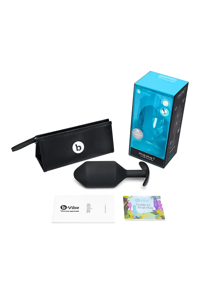 Анальная пробка B-Vibe Snug Plug 7, 18.4 см (черный) - фото 4