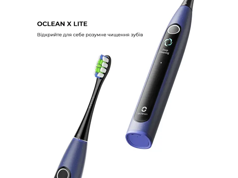 Електрична зубна щітка Oclean X Lite Blue - фото 2