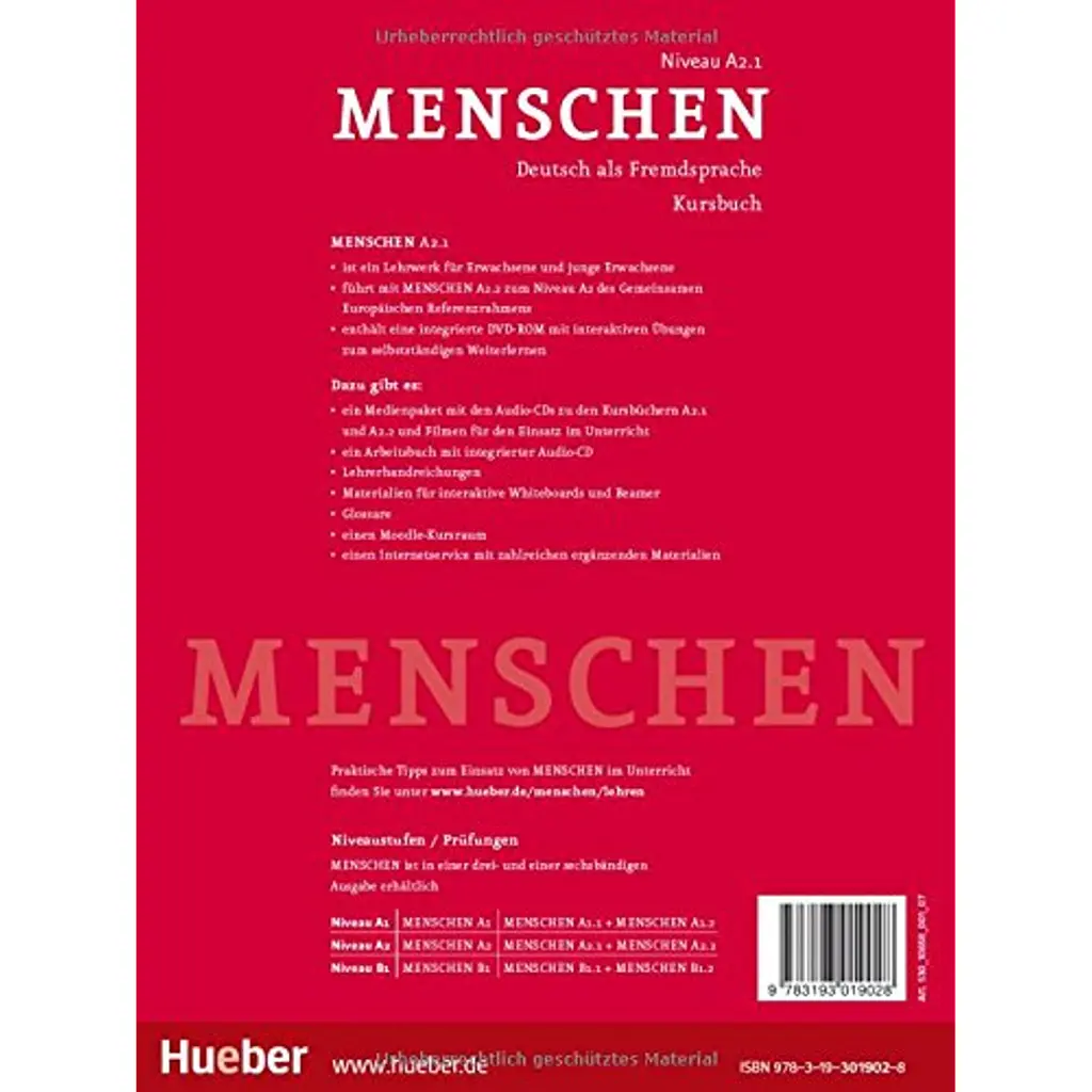 Menschen A2,1. Kursbuch mit DVD-ROM - Шарлотта Габерзак